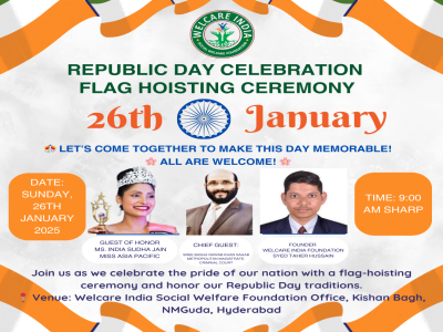 Republic Day 2025 Celebration at Welcare India Foundation